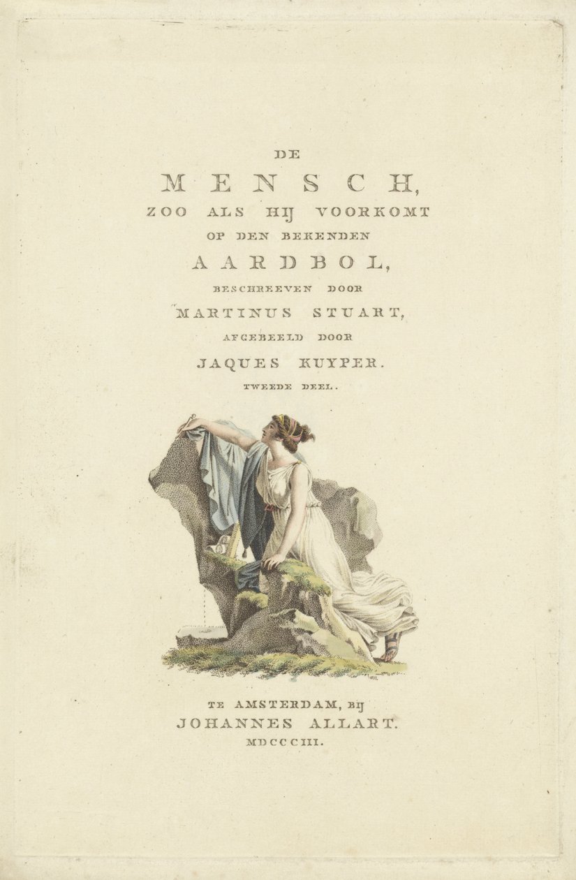 Žena u skály Titulní strana pro: M. Stuart, Muž, jak se objevuje na známé zeměkouli, 1803 od Ludwig Gottlieb Portman