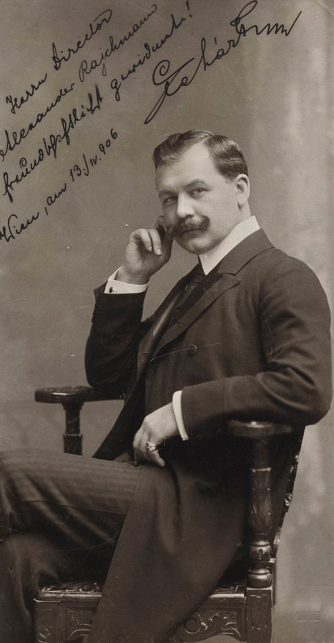 Portrét skladatele Franze Lehára 1870-1948, 1906. od Ludwig Gutmann