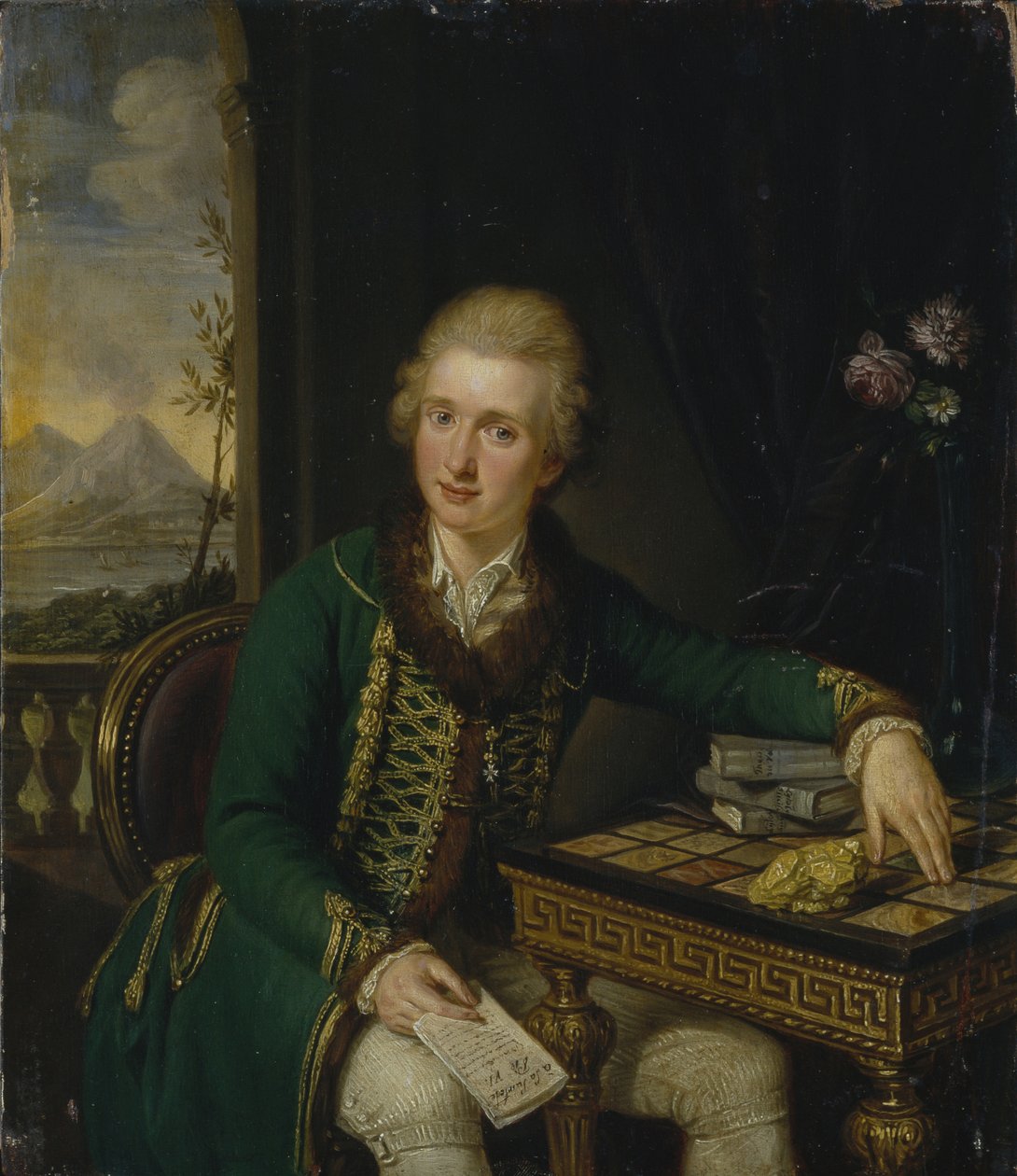 Portrét hraběte Michaela Johanna von der Borch 1751-1810 od Ludwig Guttenbrunn