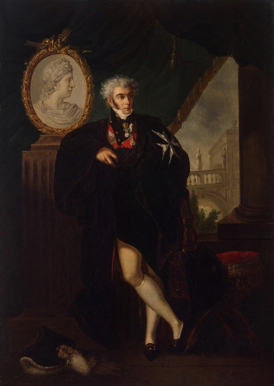 Portrét Dmitrije Lvoviče Naryškina 1758-1838, počátek 19. stol. od Ludwig Guttenbrunn