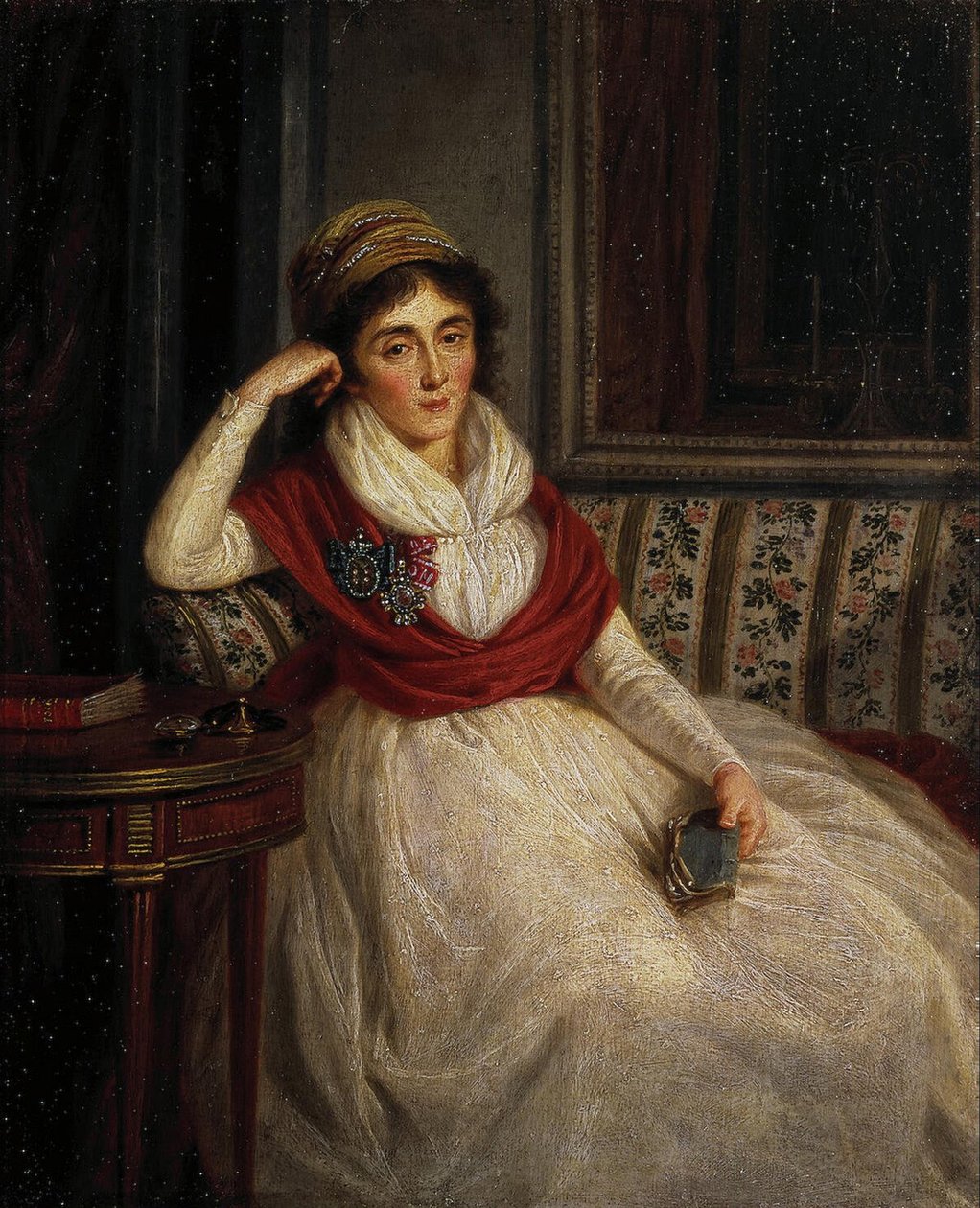 Portrét princezny Jekatěriny Ilinichny Golenishcheva-Kutuzova 1754-1824, 1797 od Ludwig Guttenbrunn