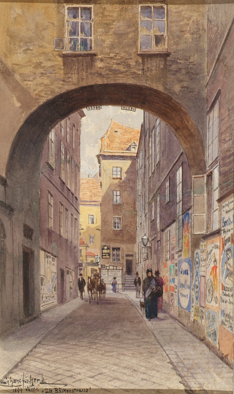 Baker Street ve Vídni od Ludwig Hans Fischer