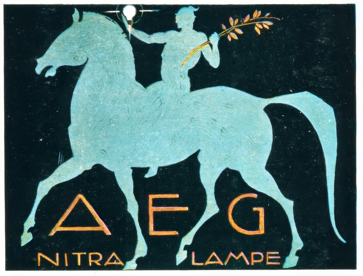 AEG / NITRA LAMPE od Ludwig Hohlwein