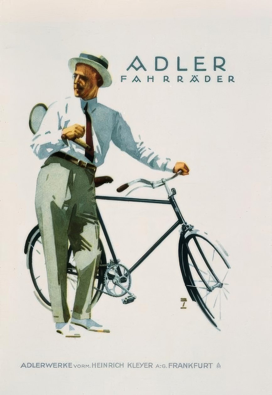 jízdní kola Adler od Ludwig Hohlwein