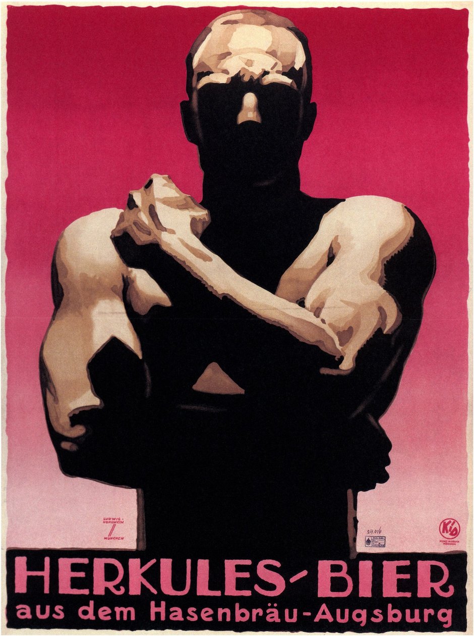 Hercules Beer, 1925 od Ludwig Hohlwein