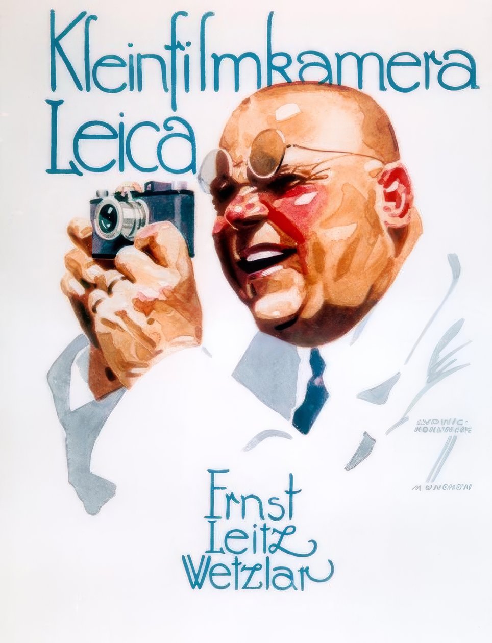 Malá filmová kamera Leica - Ernst Leitz, Wetzlar od Ludwig Hohlwein