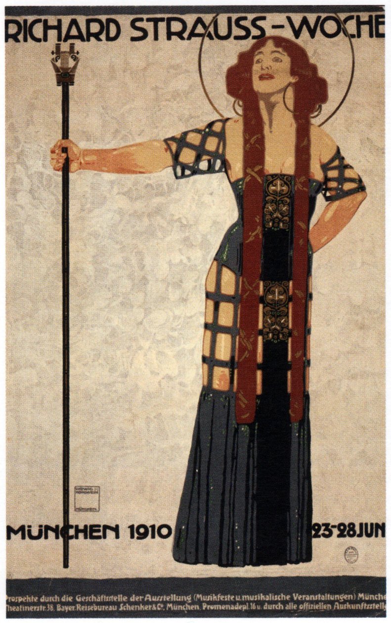 Richard Strauss Week, 1910 od Ludwig Hohlwein