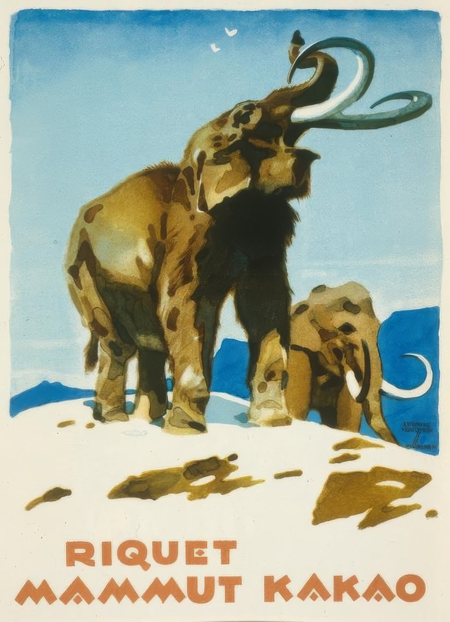 Riquet Mammut Kakao od Ludwig Hohlwein