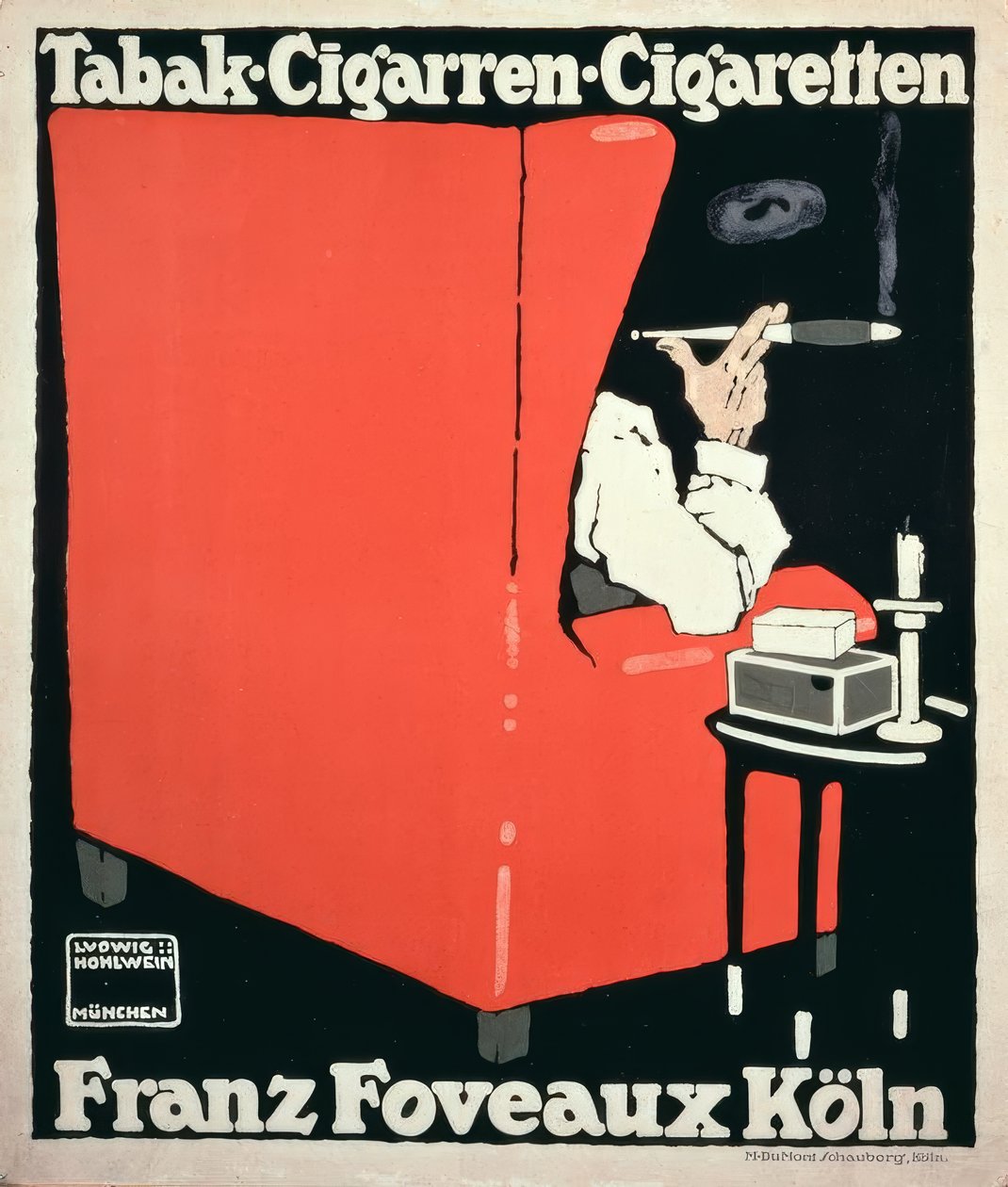 Tabák Doutníky Cigarety Franz Foveaux Kolín nad Rýnem od Ludwig Hohlwein