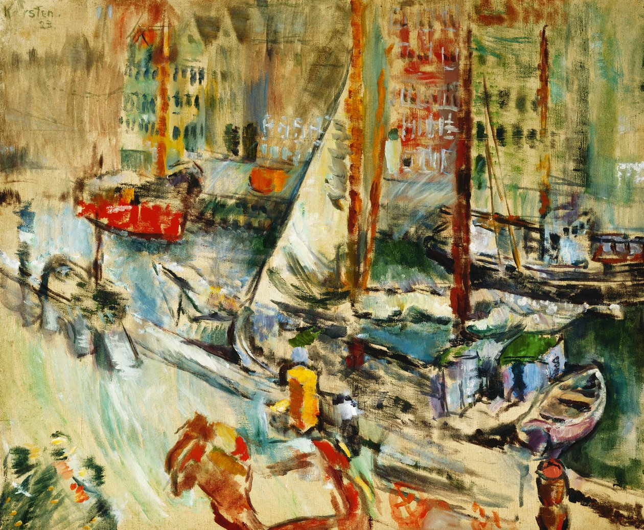 Z Nyhavnu, 1923 od Ludvik Peter Karsten