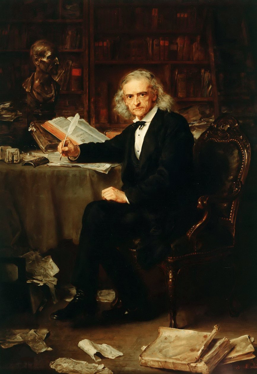 Portrét Theodora Mommsena 1817-1903, 1881. od Ludwig Knaus