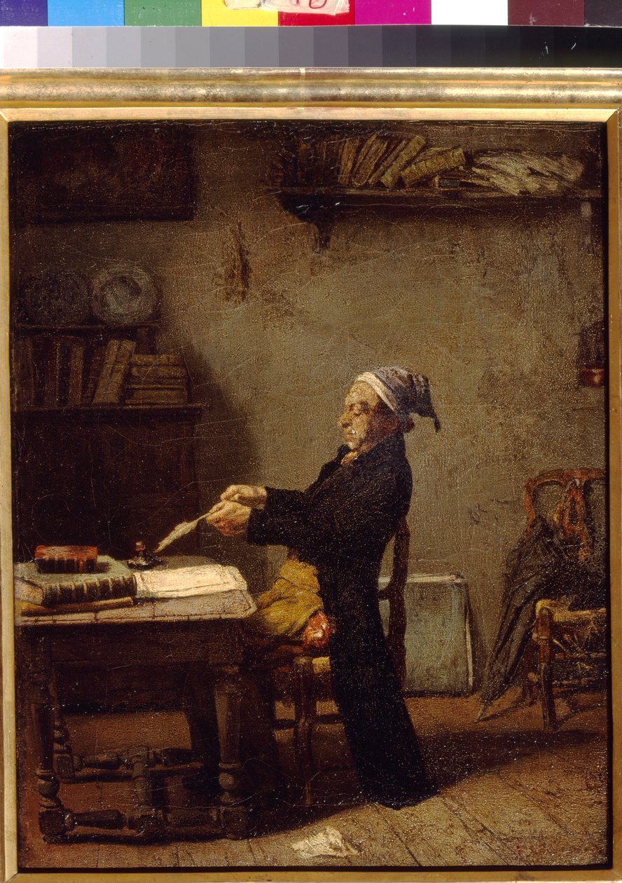 Vědec při práci Knause, Ludwig (1829-1910). Olej na dřevě. Státní muzeum výtvarných umění A. Puškina, Moskva od Ludwig Knaus