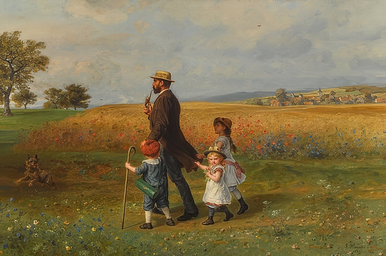 Nedělní procházka. 1889 od Ludwig Knaus