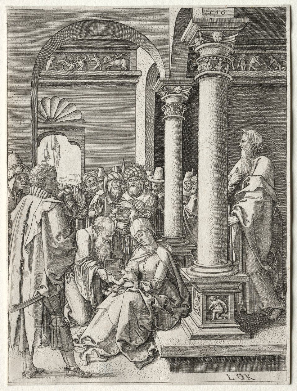 Klanění králů, 1516. od Ludwig Krug