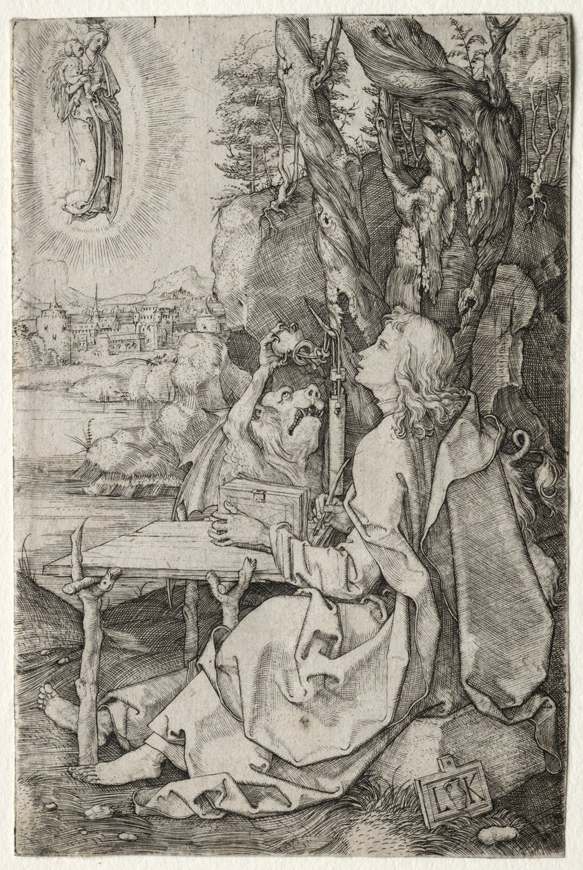 Svatý Jan na ostrově Patmos. od Ludwig Krug