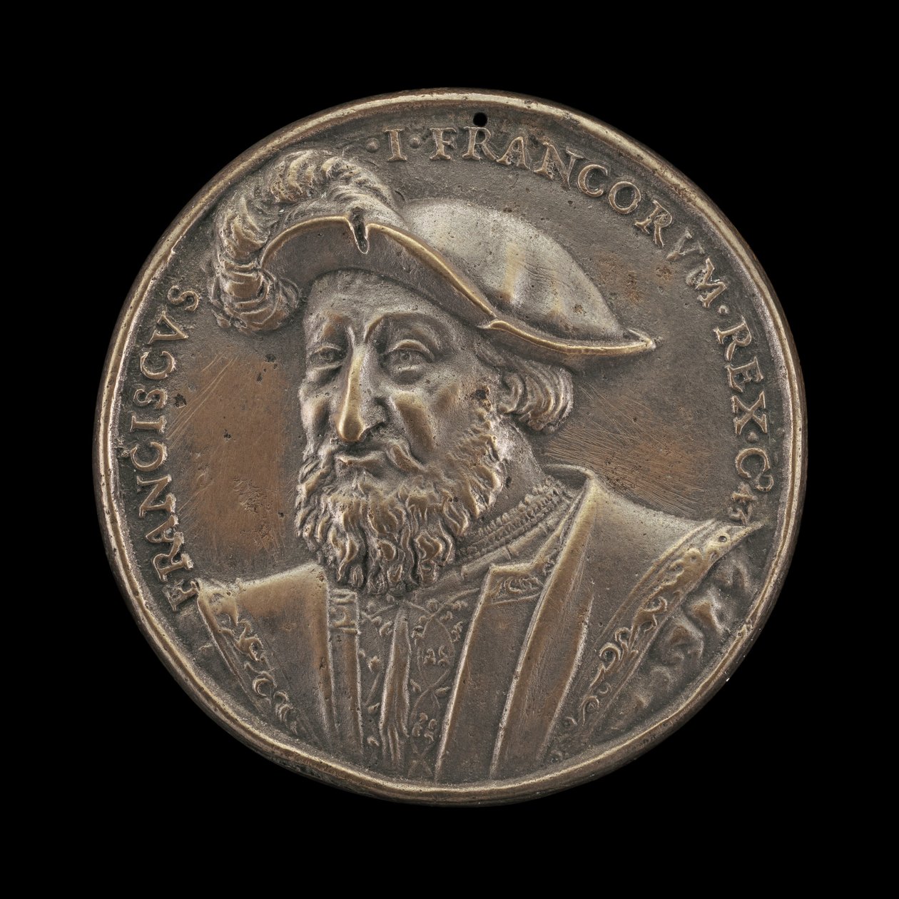 François I, 1494-1547, král Francie 1515 [avers], 1537. od Ludwig Neufahrer