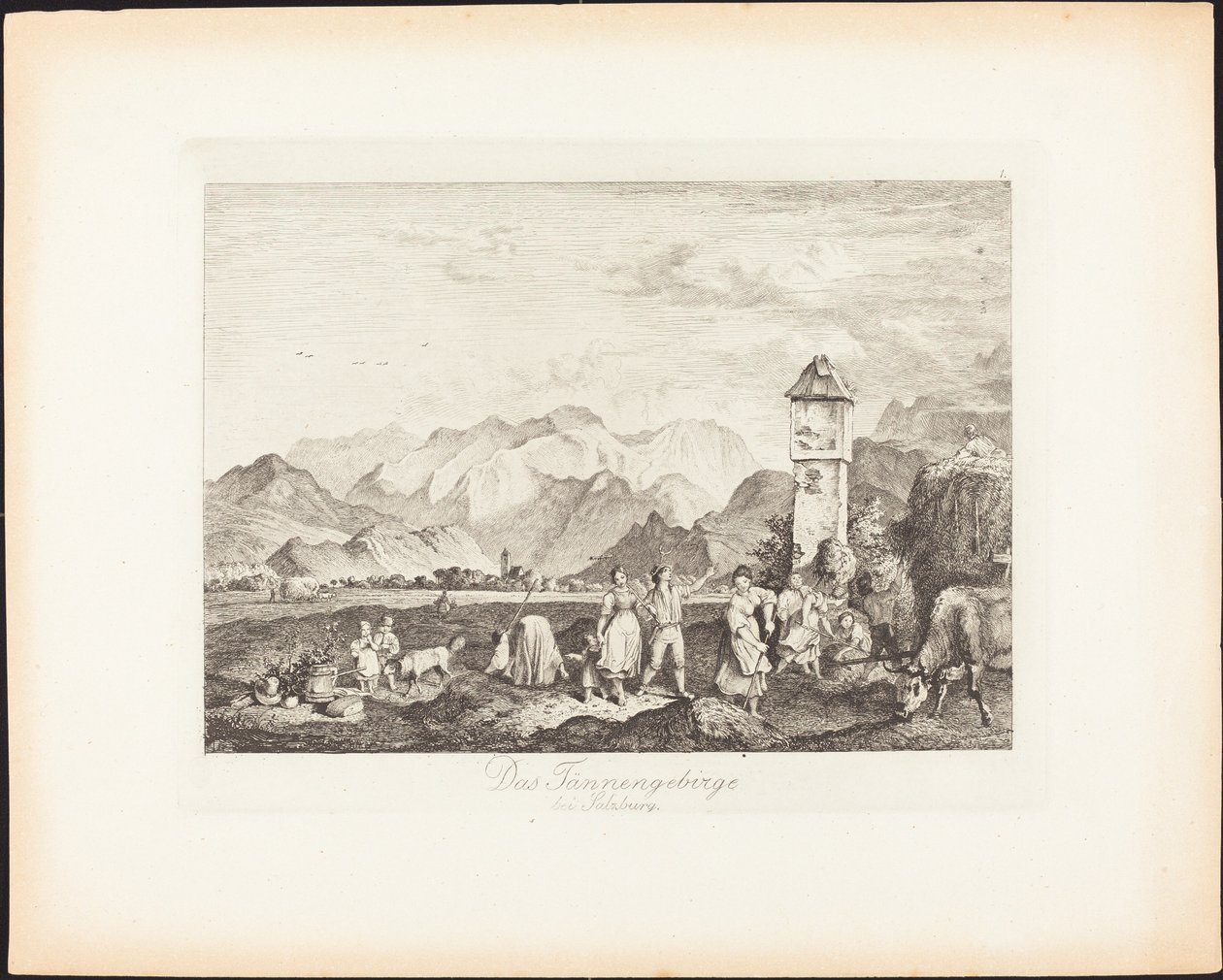 Tennengebirge u Salzburgu od Ludwig Richter