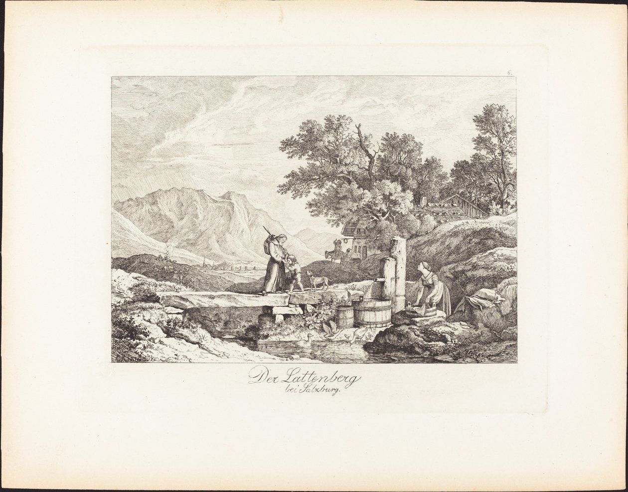 Lattenberg u Salzburgu od Ludwig Richter