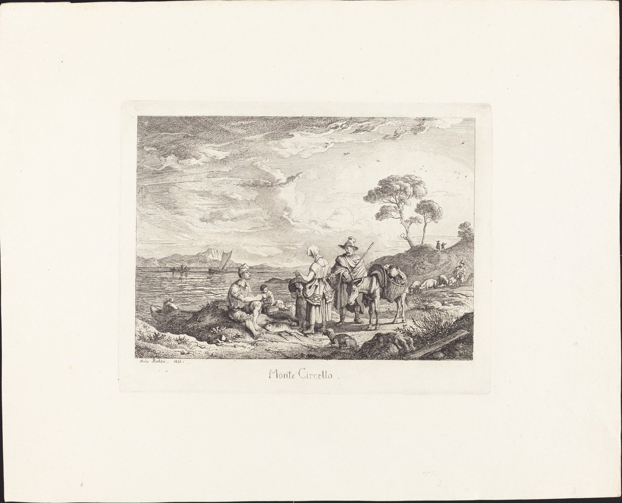 Mount Circello od Ludwig Richter