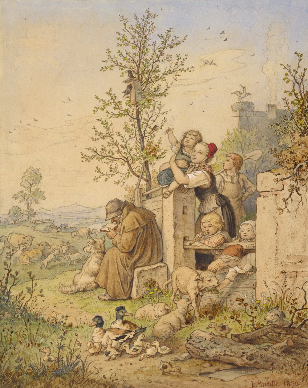 Přišlo jaro od Ludwig Richter