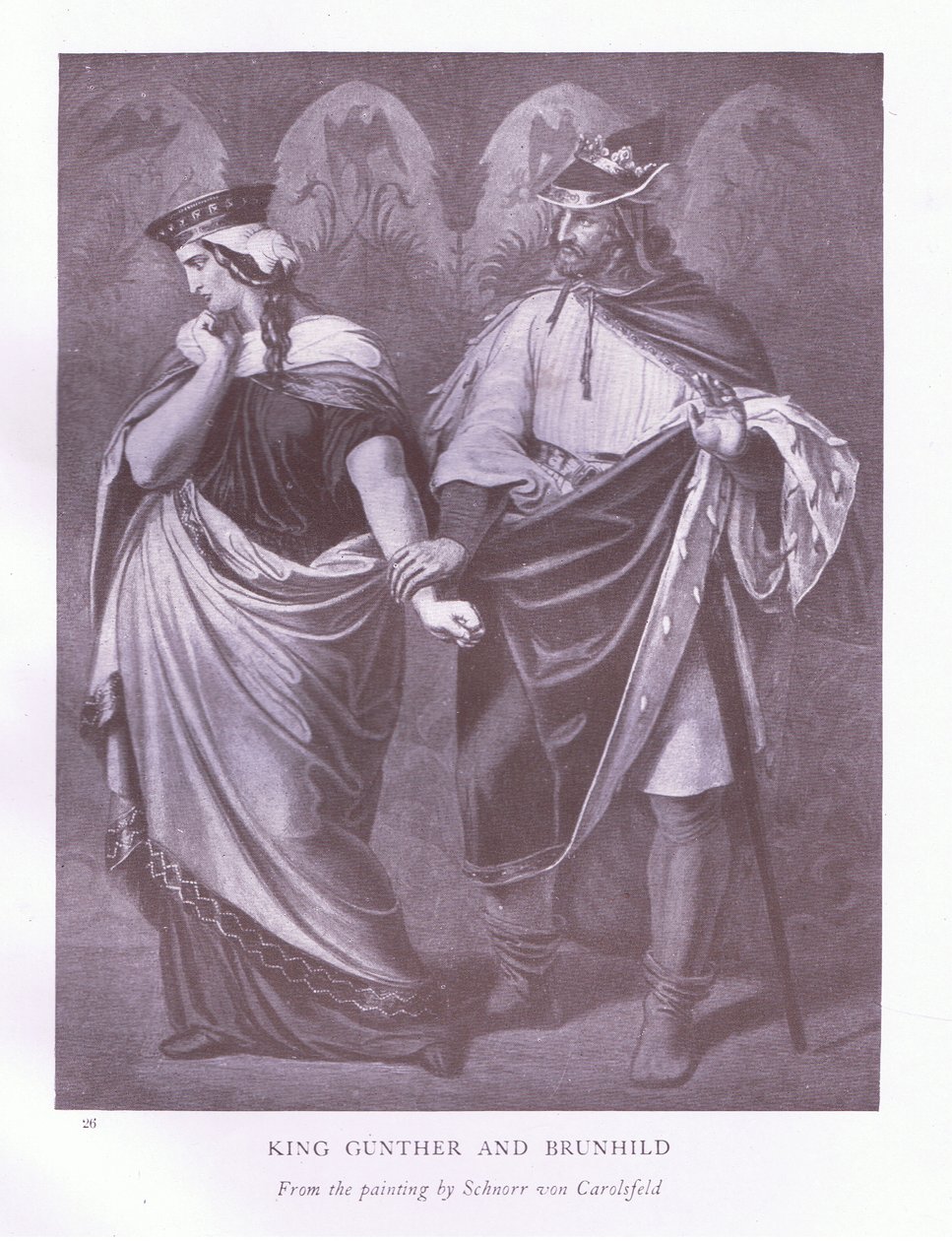 Král Gunther a Brunhild od Ludwig Schnorr von Carolsfeld