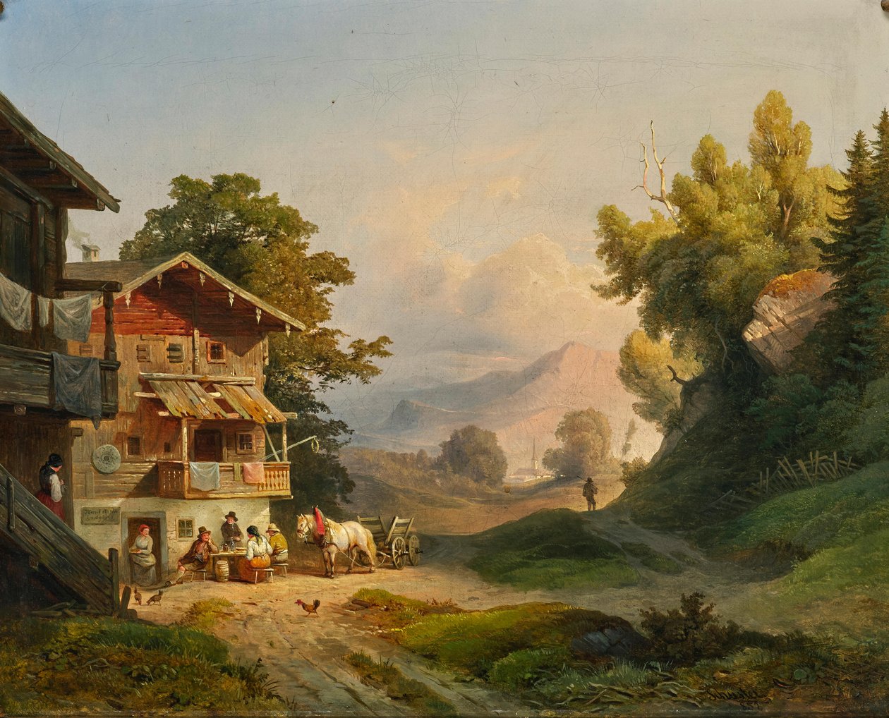 Ludwig Schuster polední odpočinek 1852 od Ludwig Schuster