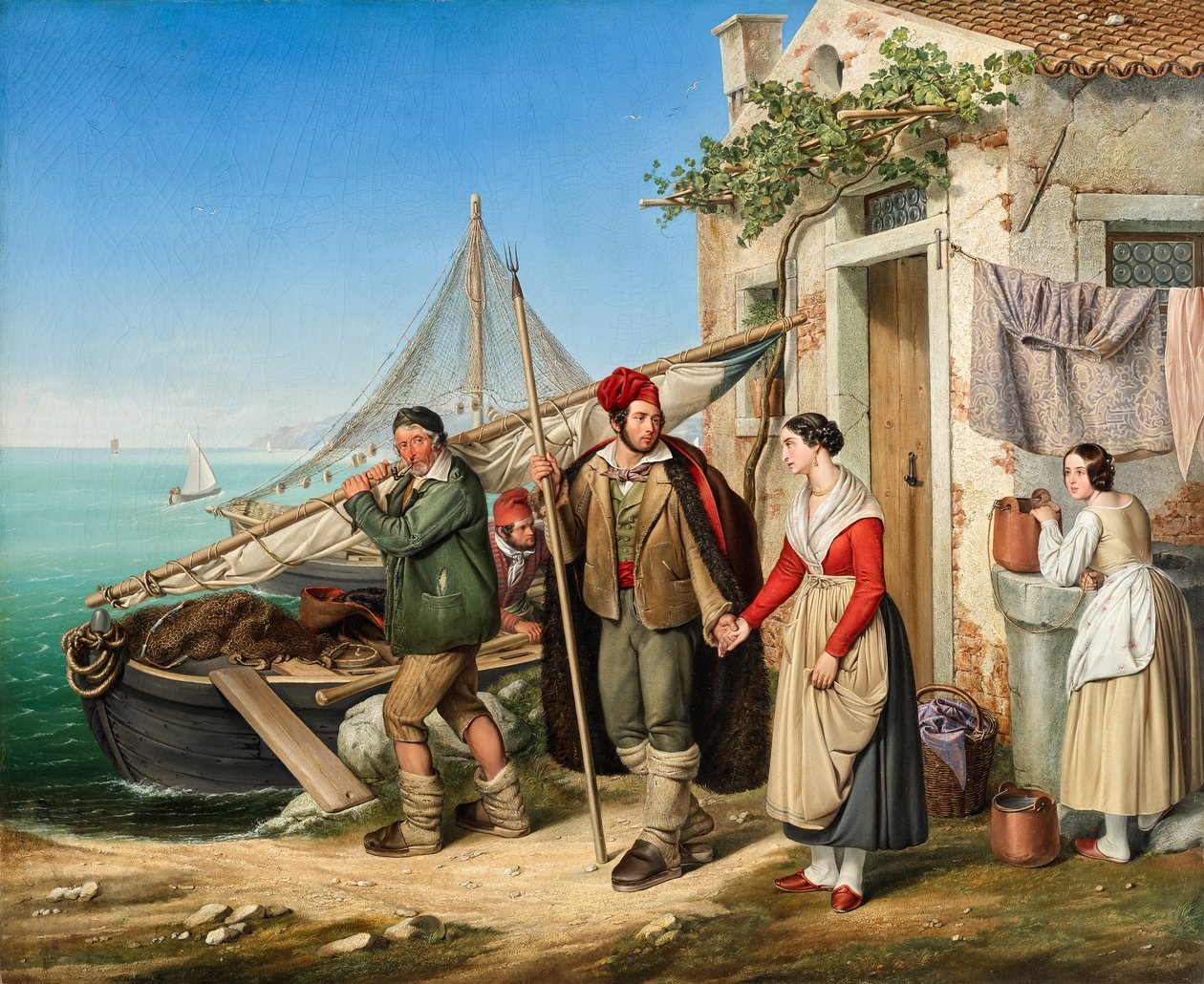Rodina benátského rybáře od Ludwig von Beniczky