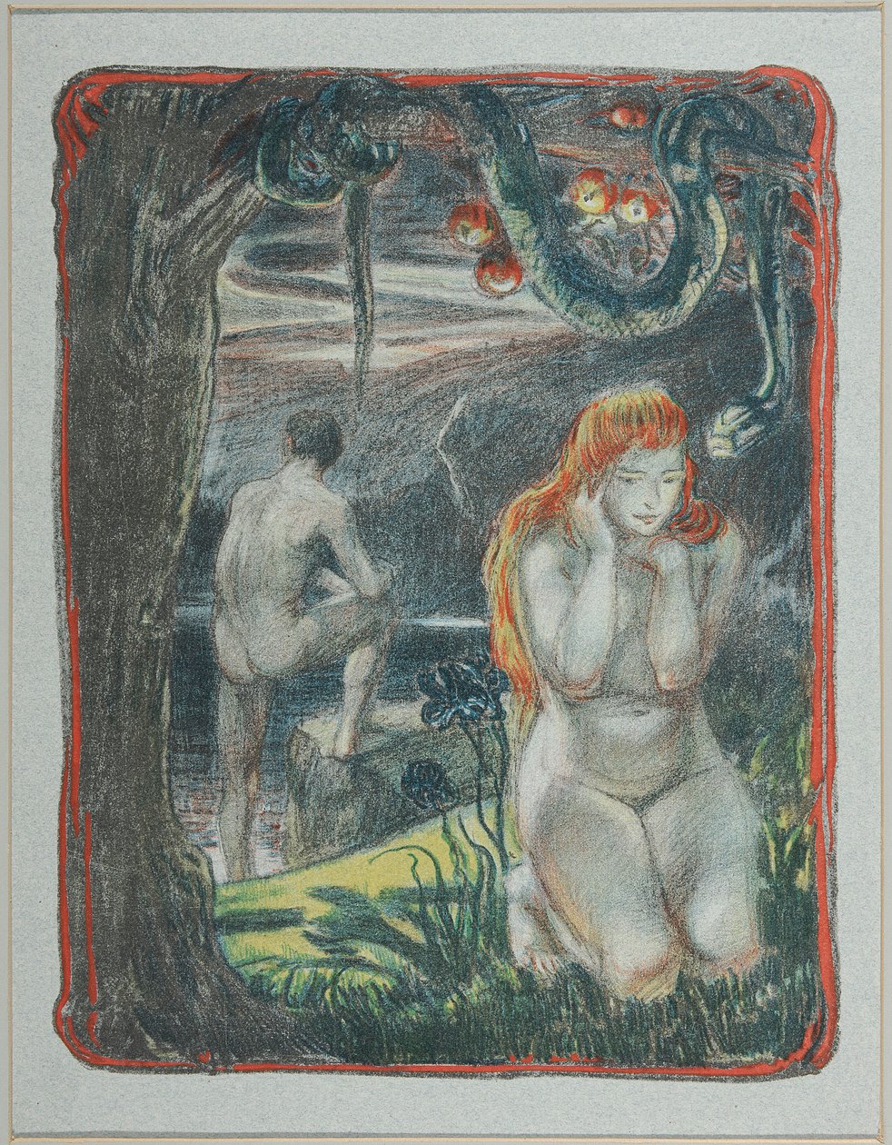Adam a Eva od Ludwig von Hofmann