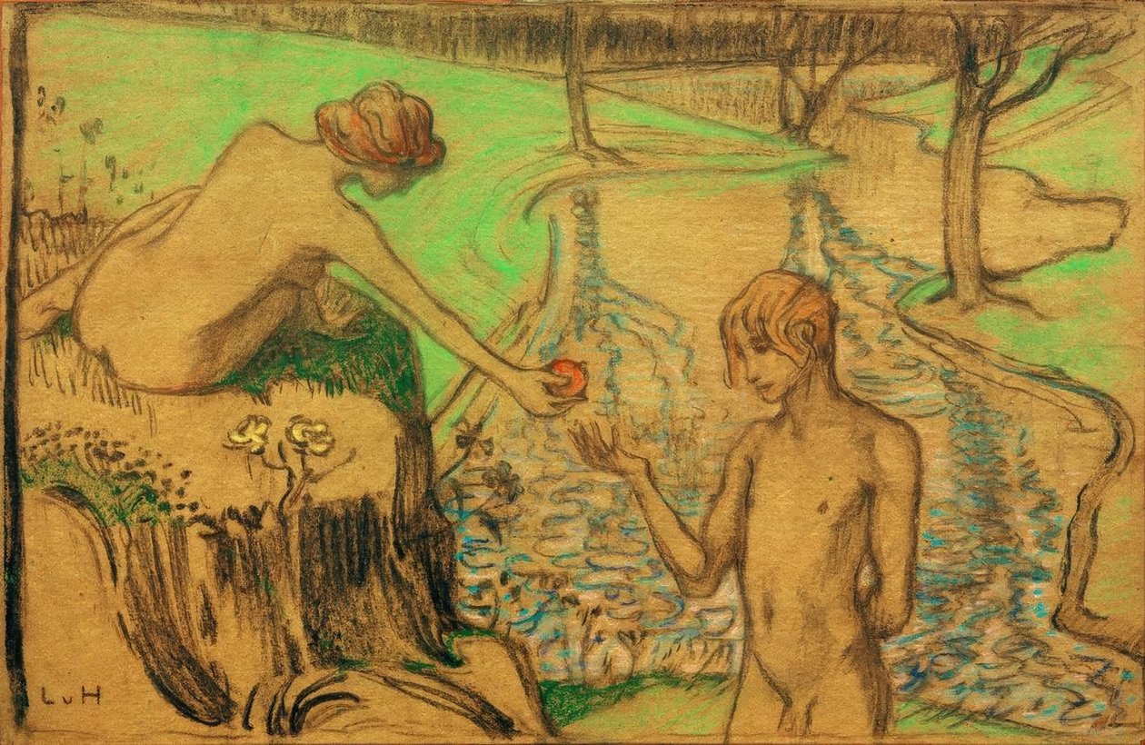 Adam a Eva od Ludwig von Hofmann