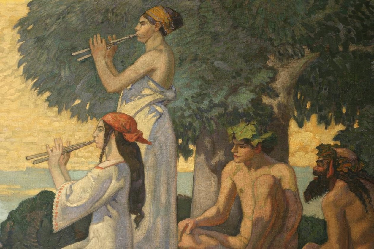 Dionysoszug od Ludwig von Hofmann