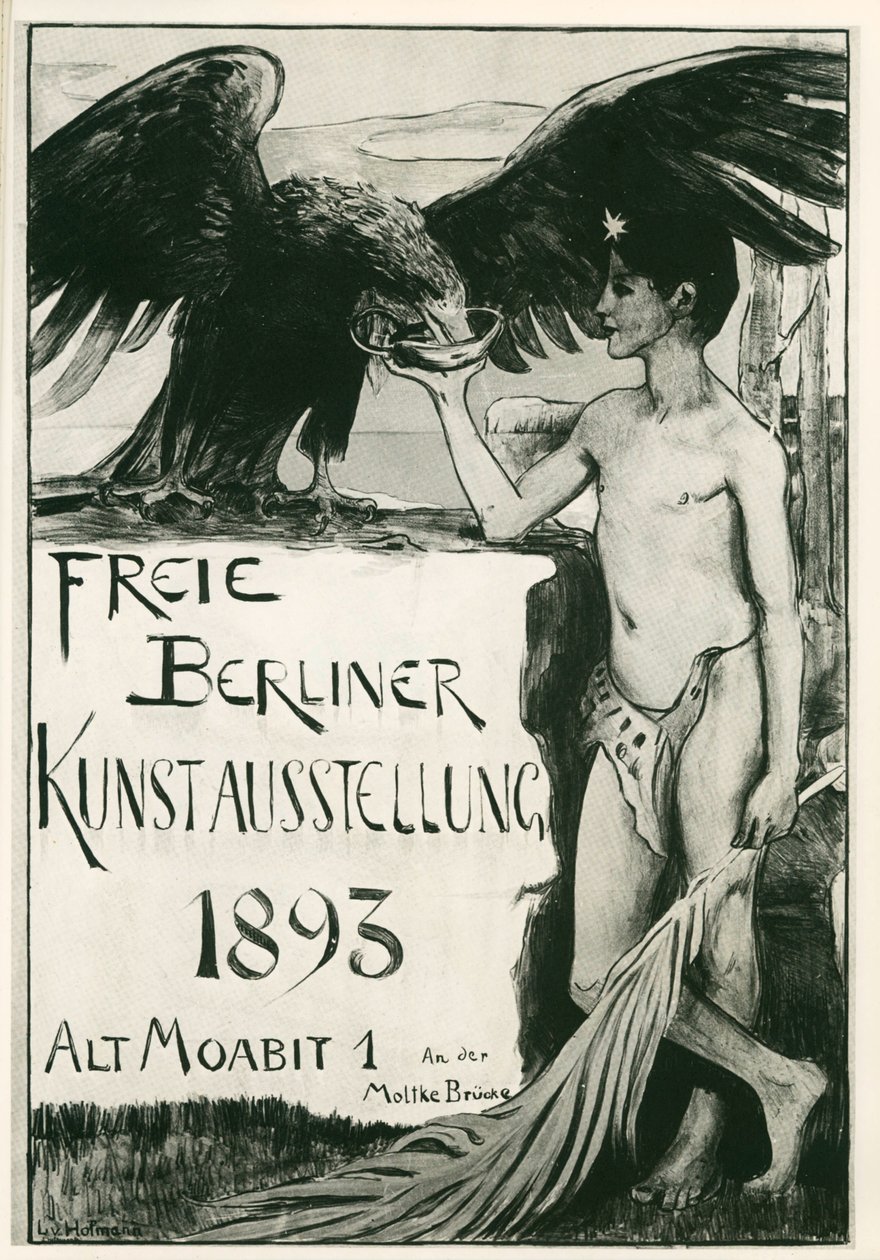 Ludwig von Hofmann: Volná berlínská výstava umění ... (litografie) od Ludwig von Hofmann