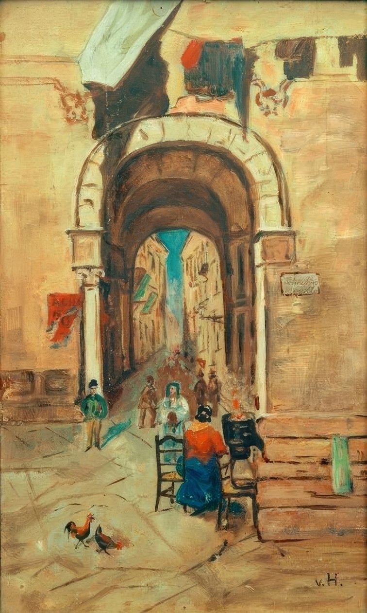 Neapol - příležitostný kousek od Ludwig von Hofmann