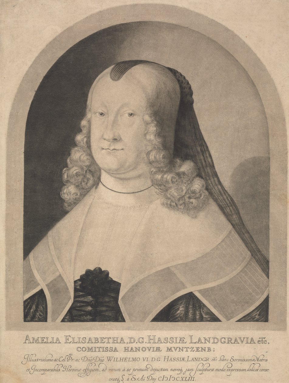 Amelia Elisabetha, landgravine z Hesenska od Ludwig von Siegen