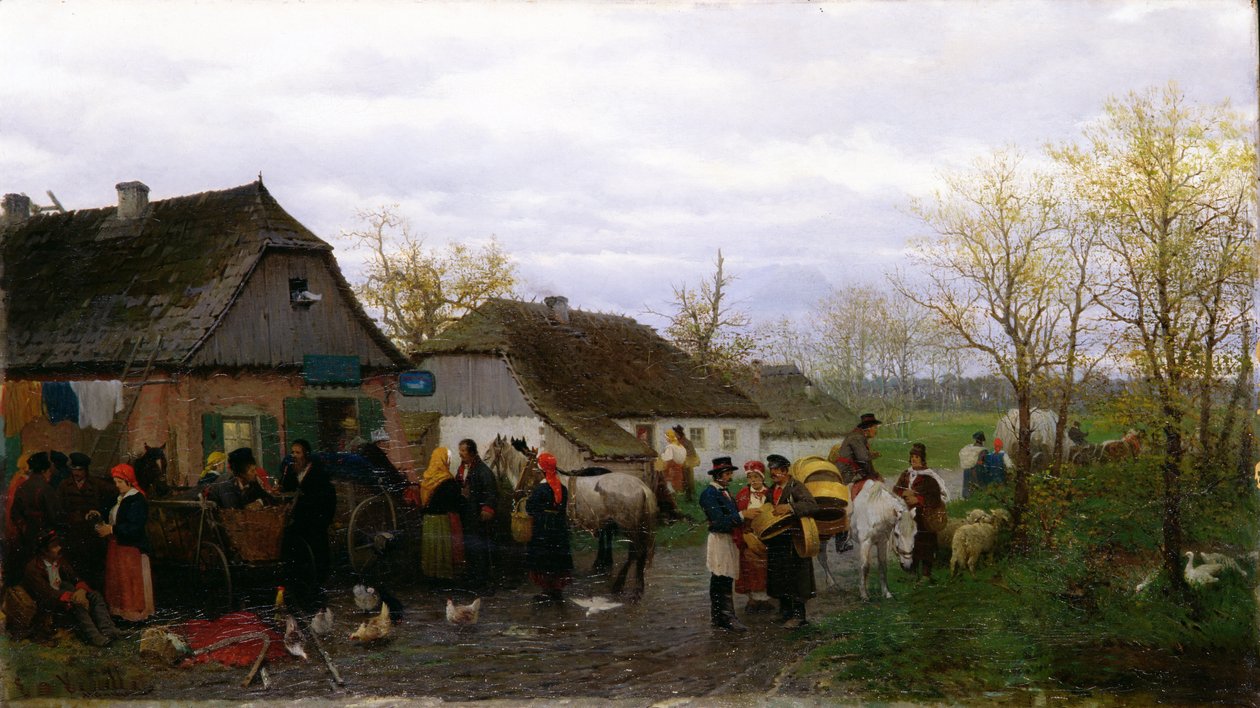 V malém městě, kolem roku 1880 od Ludwik Kurella