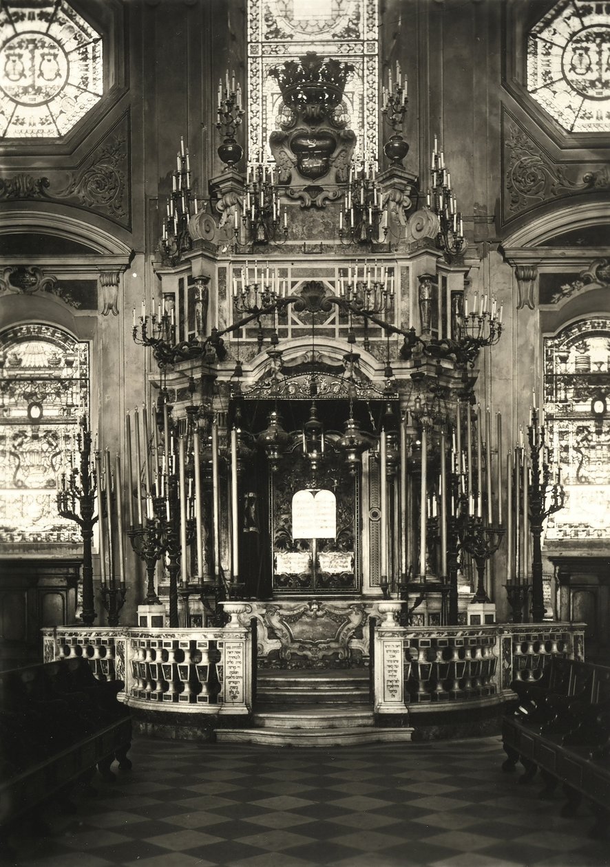 Hekhal ze staré synagogy v Livornu od Luigi Betti