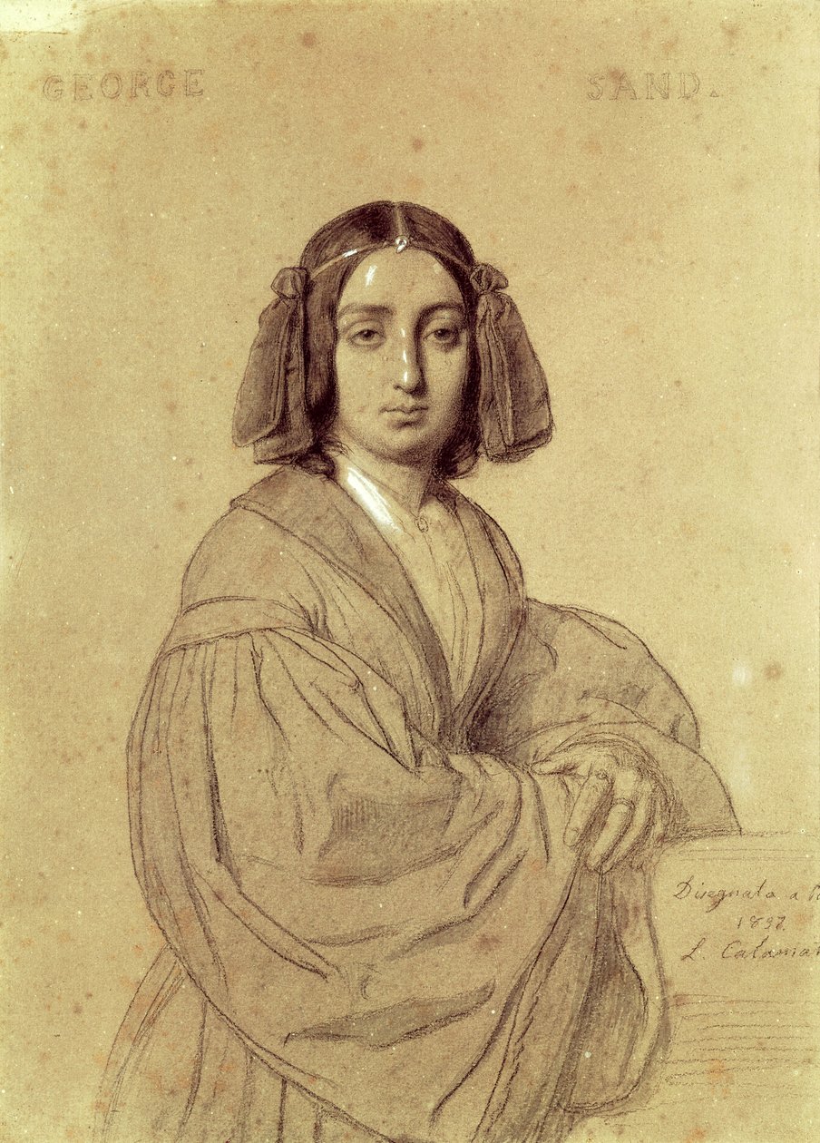 Portrét George Sanda (1804-76) 1837 od Luigi Calamatta