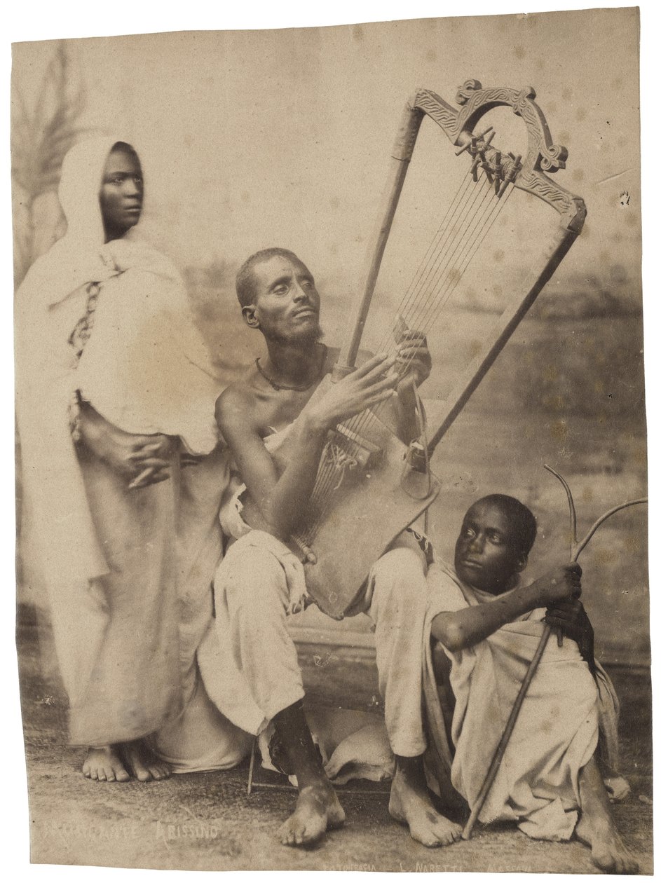 Tři Habešané v tradičním oděvu, kolem 1880-90 od Luigi Naretti