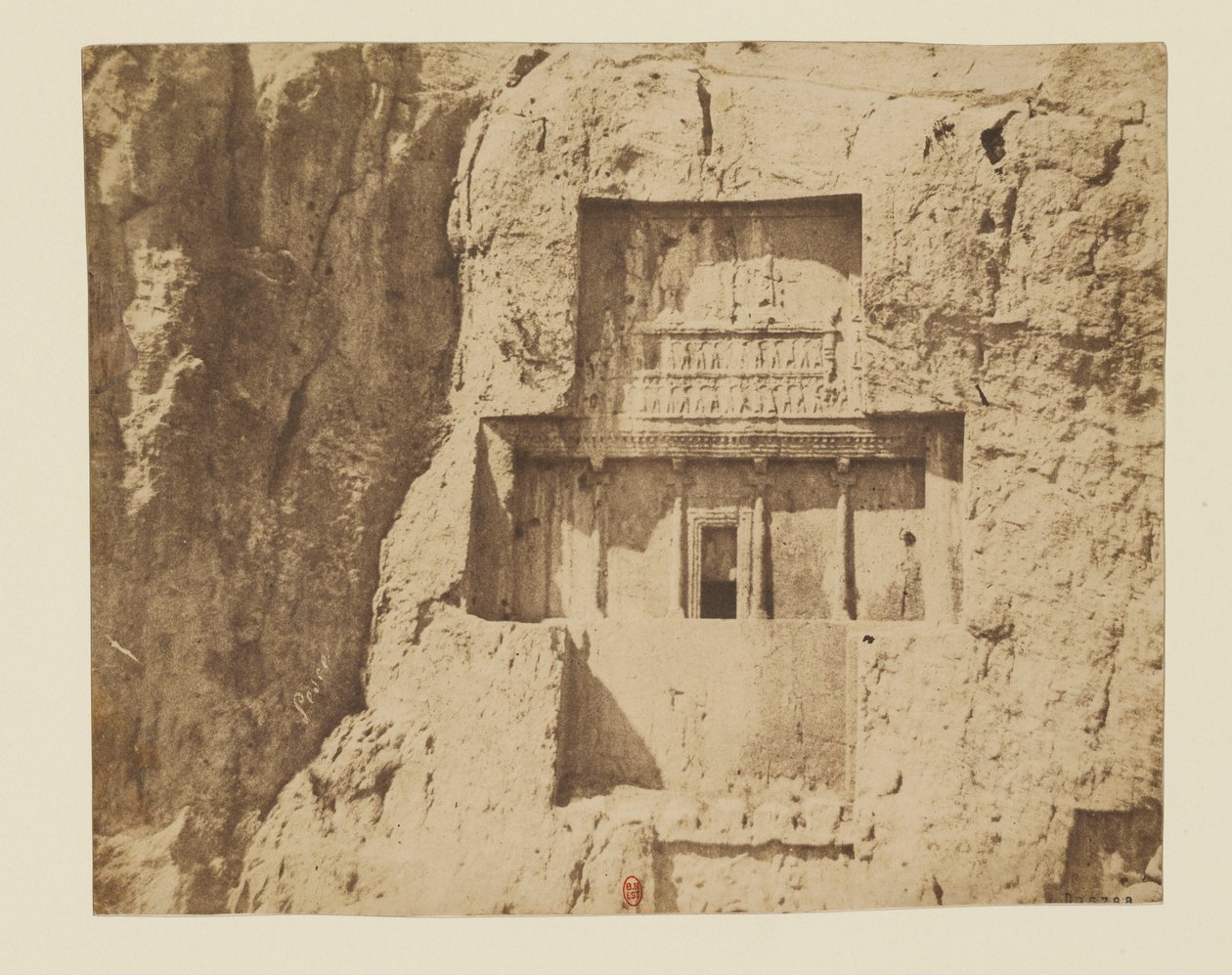 Pohled 9 - Naqsh -e Rostam. Pomocný sassanid od Luigi Pesce