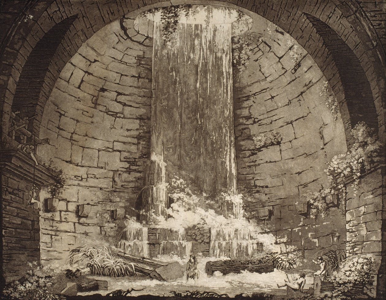 Rotunda přeměněna na koupele od Luigi Rados
