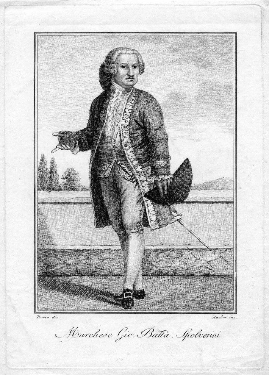 rytý portrét od Luigi Rados d’après Jean Francois Bosio