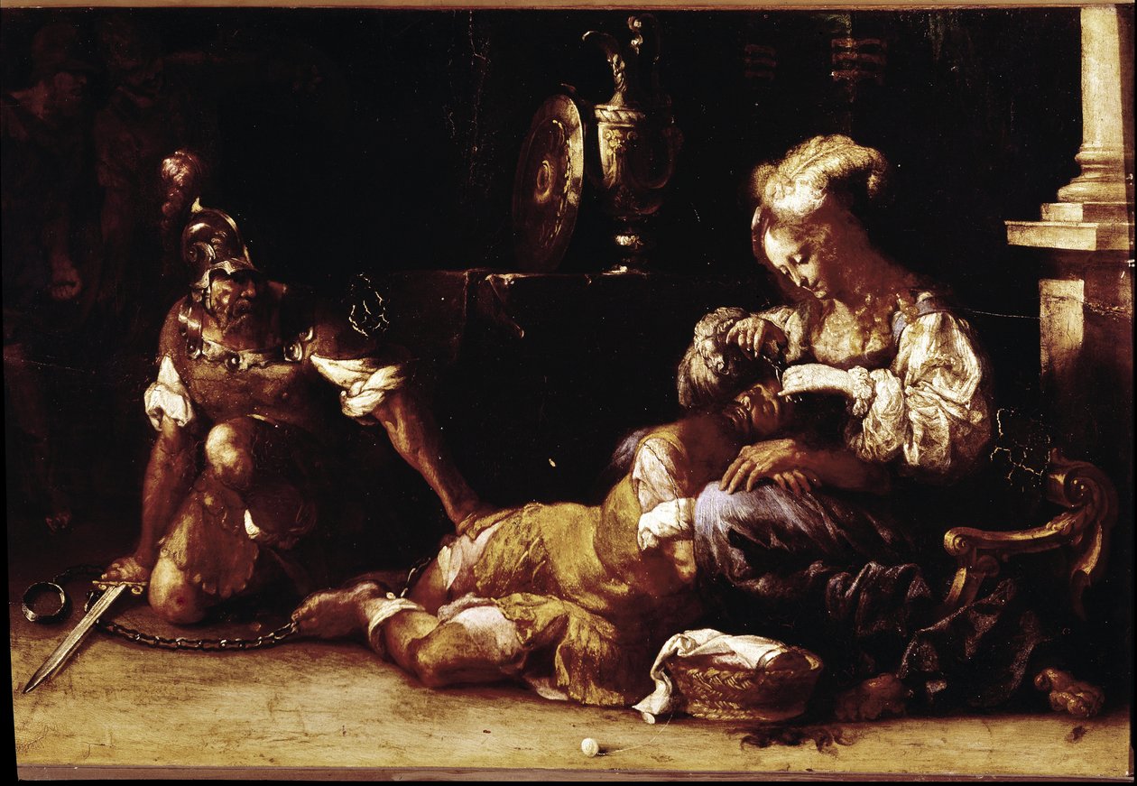 Samson a Dalila (olej na plátně, kolem roku 1650) od Luigi Miradori