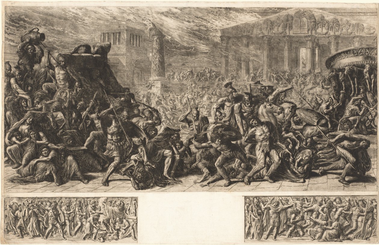 Vyhození chrámu v Jeruzalémě, c. 1838. od Luigi Ademollo