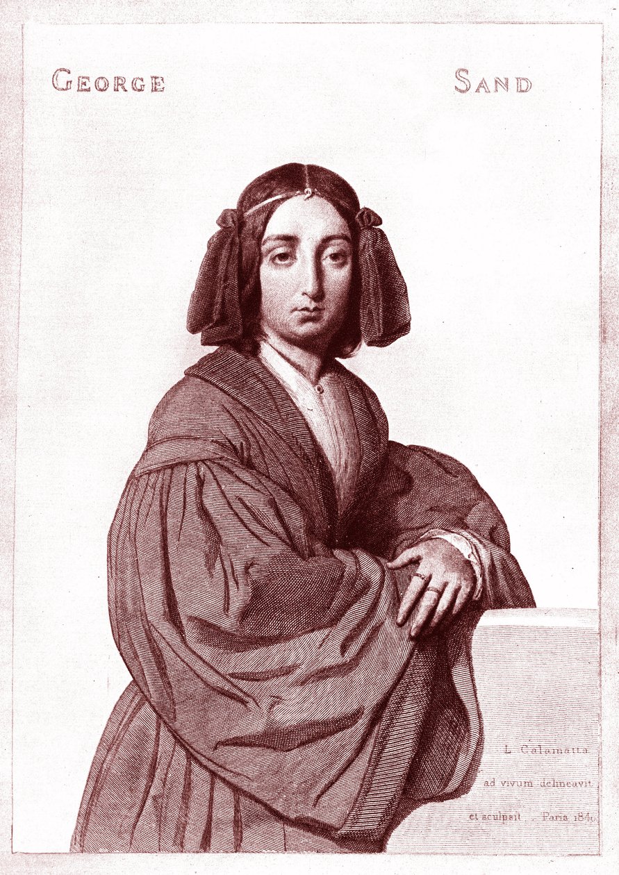George SAND (1804-1876) od Luigi Calamatta