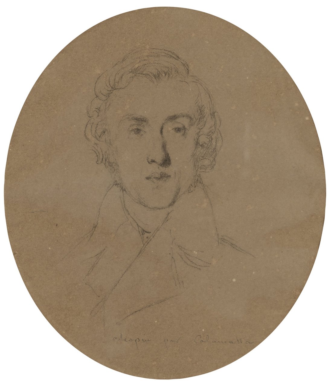 Portrét Frédérica Chopina od Luigi Calamatta