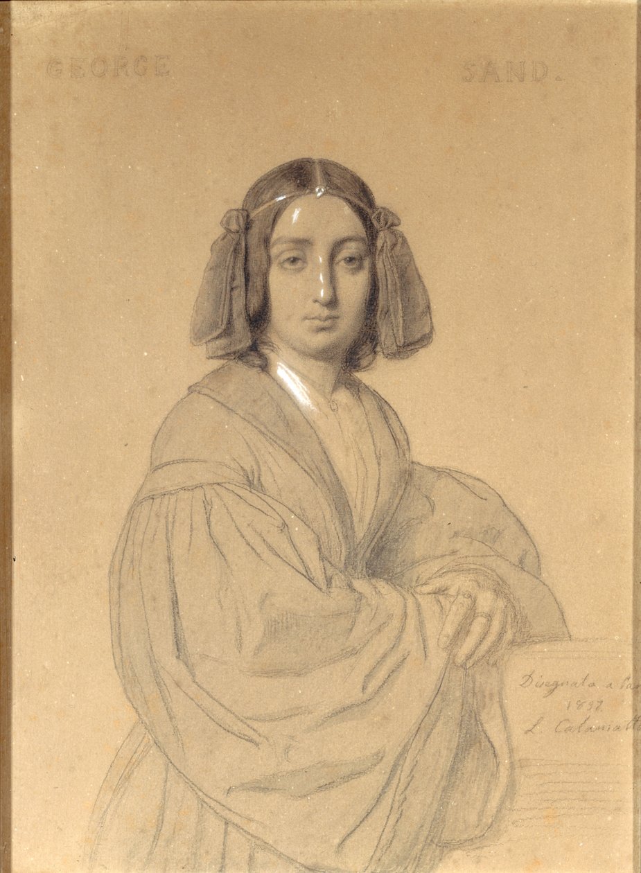 Portrét George Sand, 1837. od Luigi Calamatta