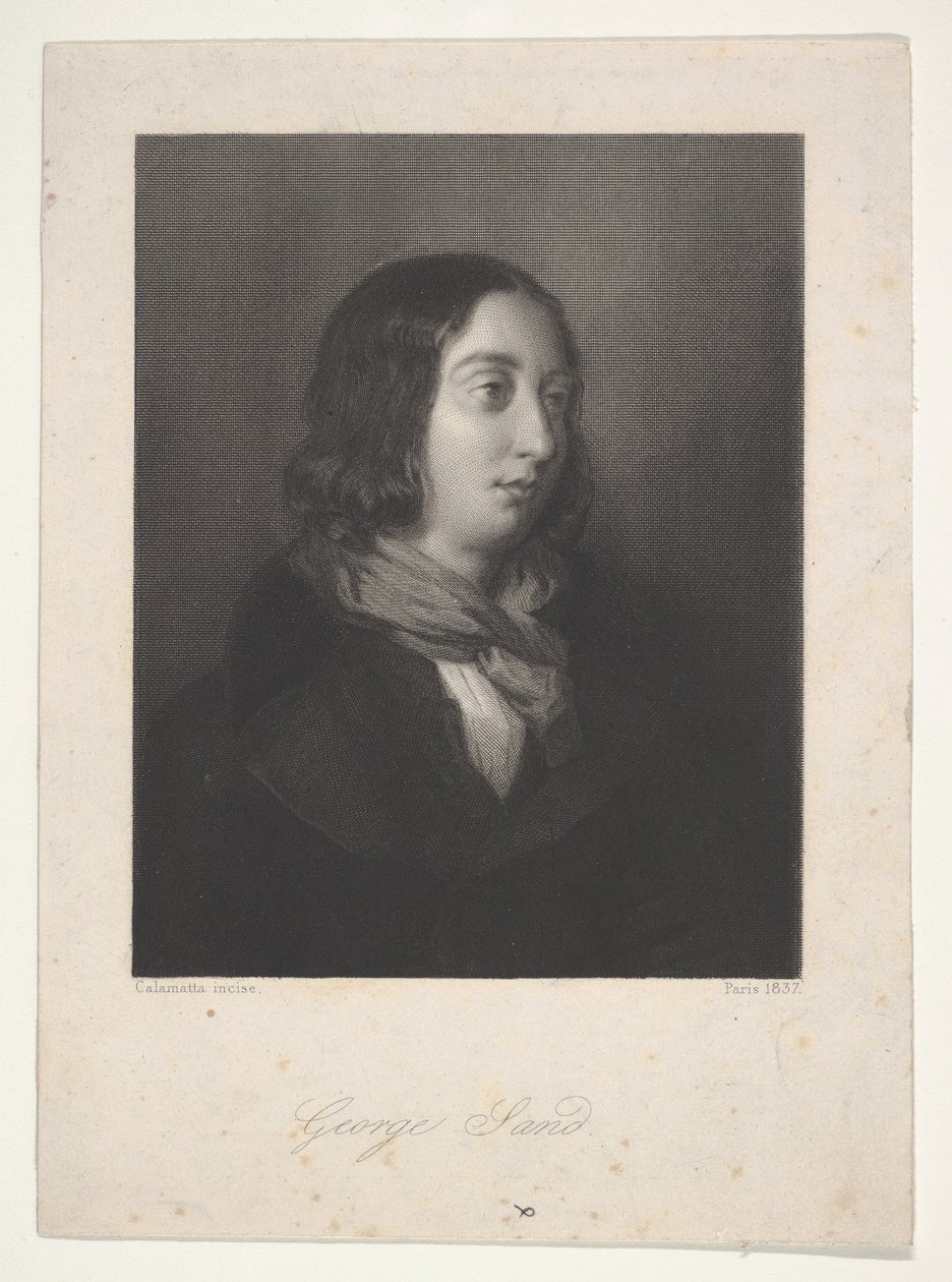Portrét George Sand, 1837. od Luigi Calamatta
