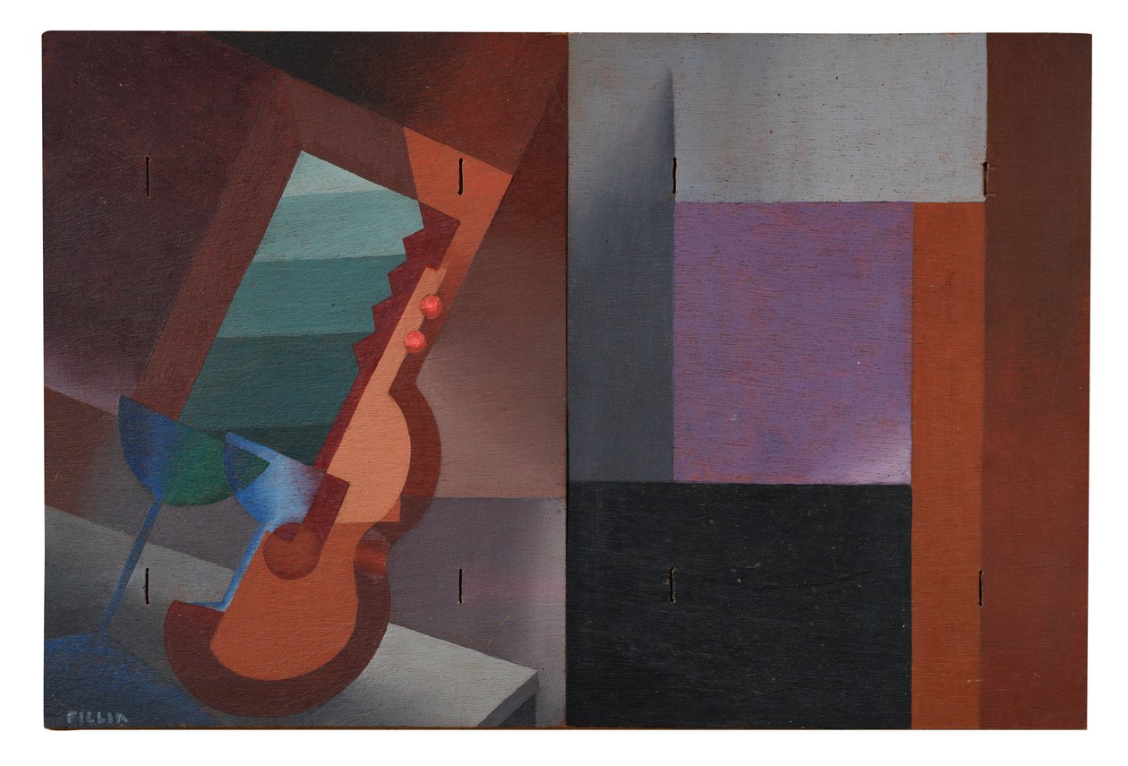 Plastické hodnoty objektů, diptych od Luigi Colombo Fillia