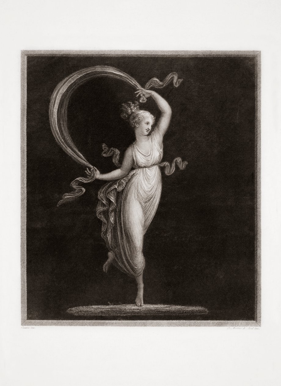 Taneční. Vyryl Luigi Cunego. Design Antonio Canova. od Luigi Cunego