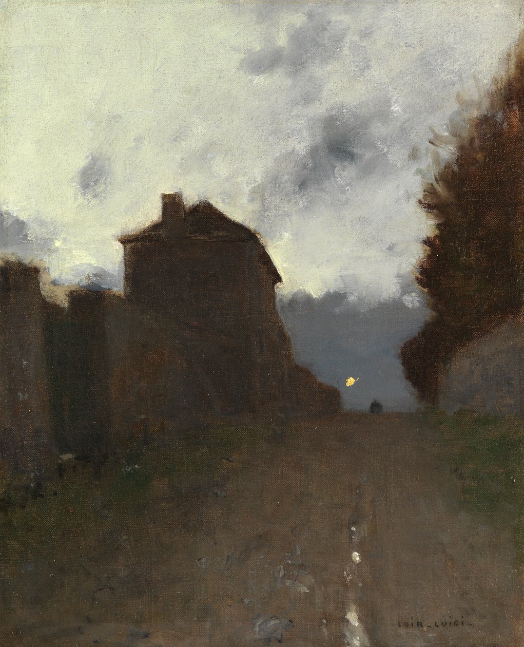 Montmartre za soumraku od Luigi Loir