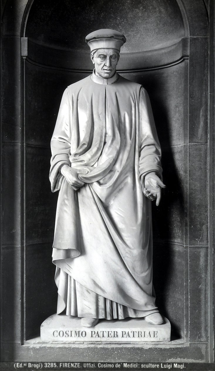 Socha Cosimo dè Medici od Luigi Magi